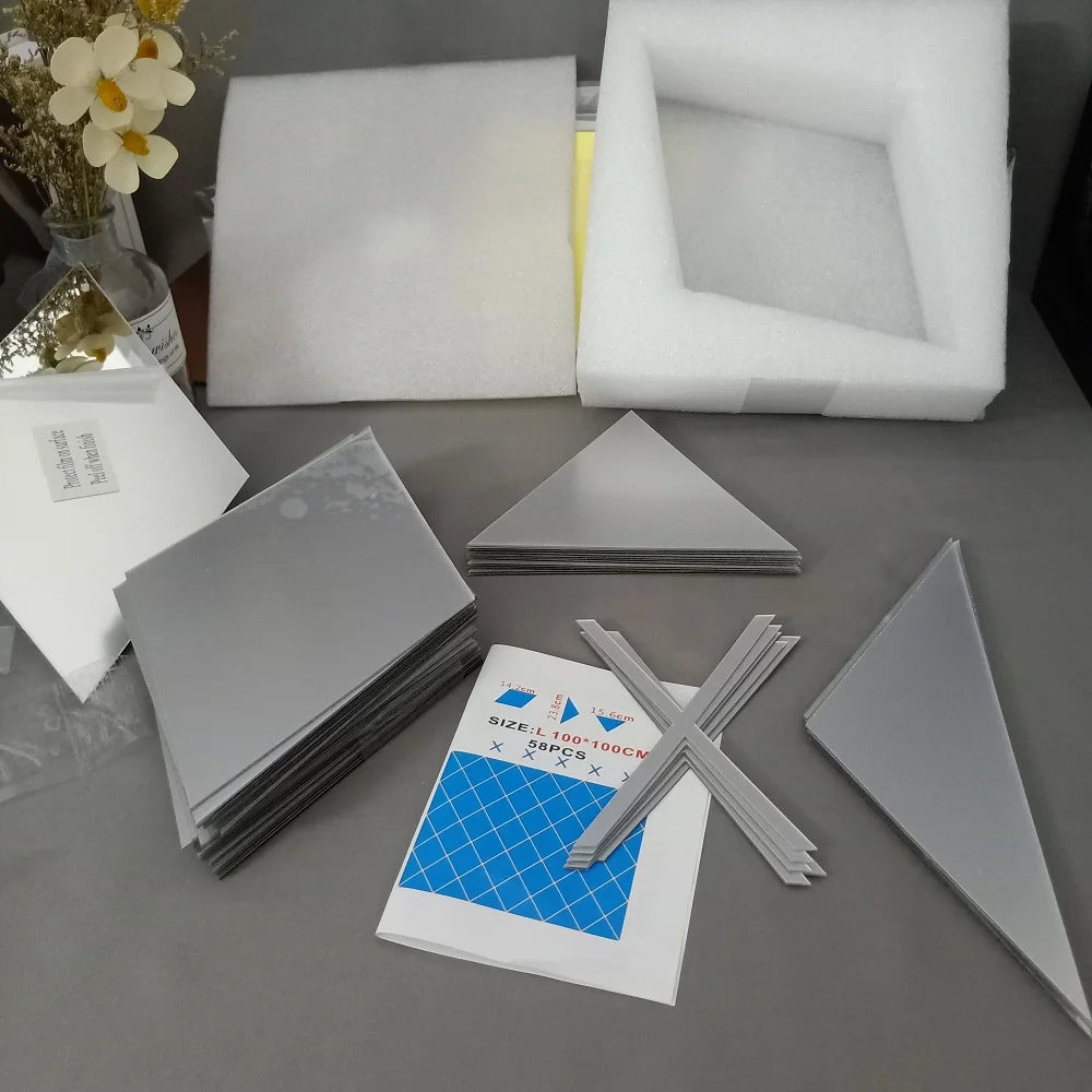 3D Acrylic Mirror Stickers