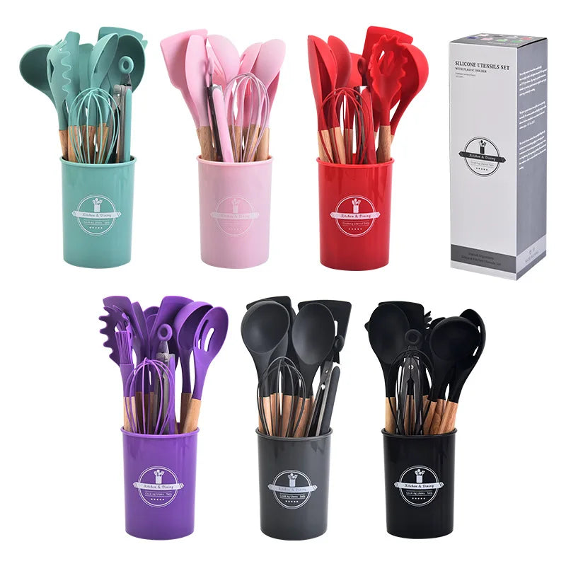 12 Silicone Utensils