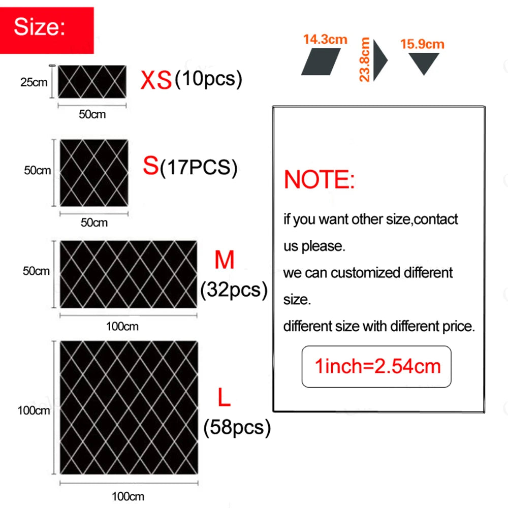 3D Acrylic Mirror Stickers