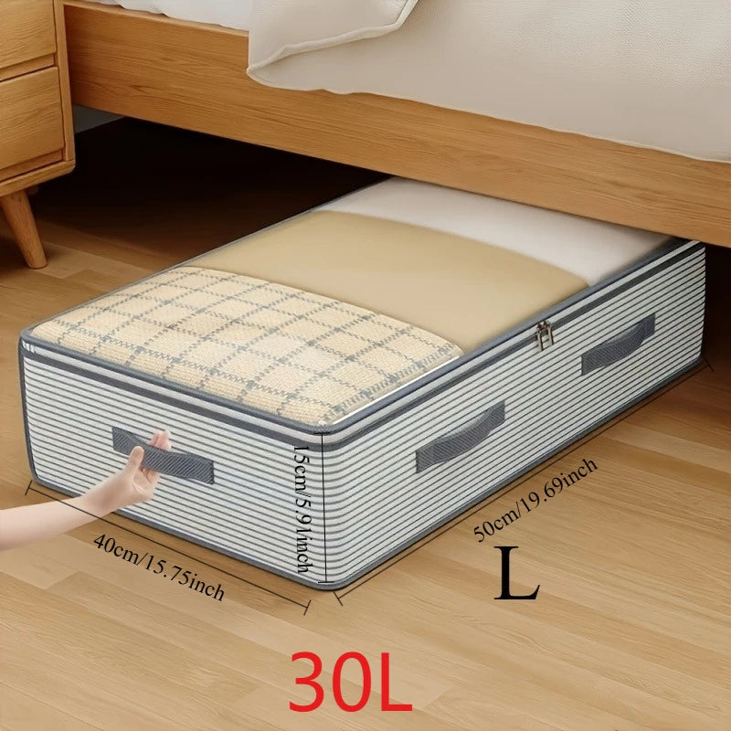 Organizador de Ropa y Mantas Plegable con Ventana Transparente