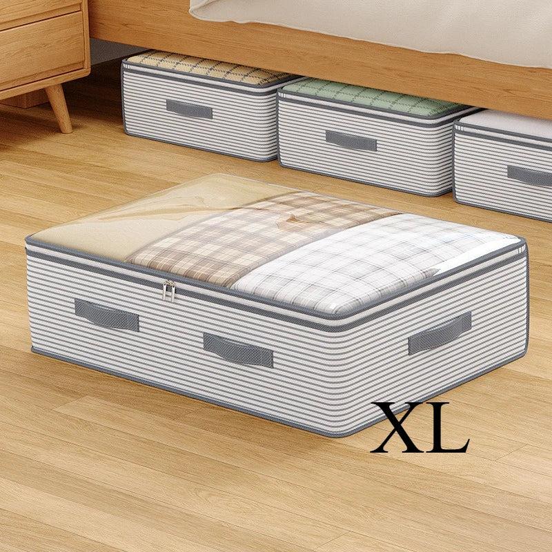 Organizador de Ropa y Mantas Plegable con Ventana Transparente