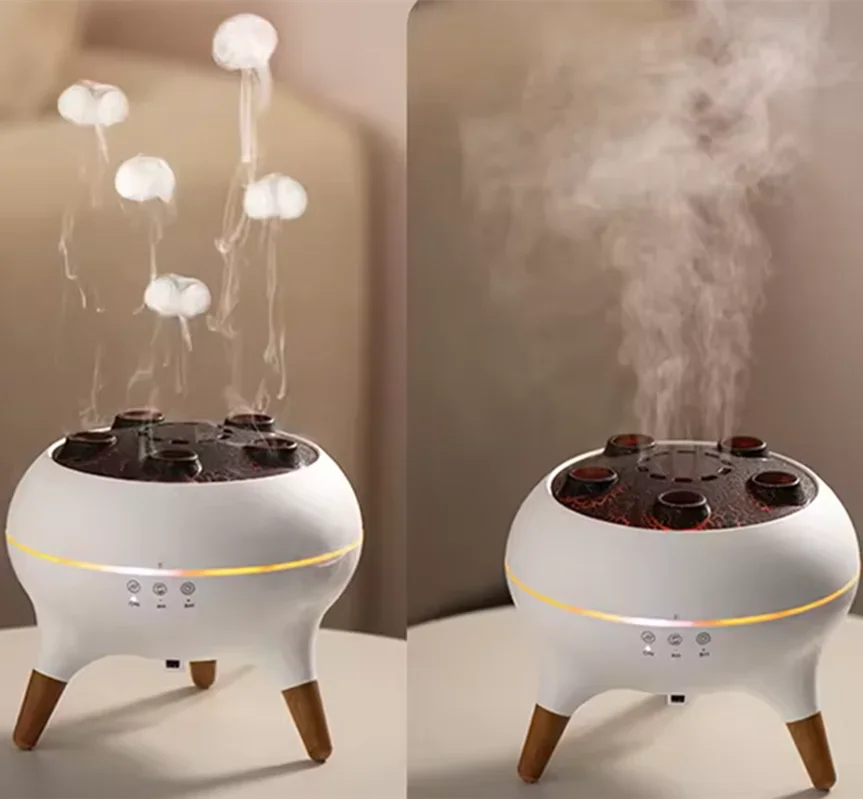 Difusor de Aroma Ultrasónico con Efecto Medusa LED