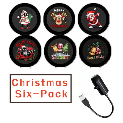Proyector Navideño LED USB con 6 Patrones de Luz