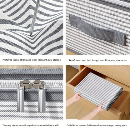 Organizador de Ropa y Mantas Plegable con Ventana Transparente