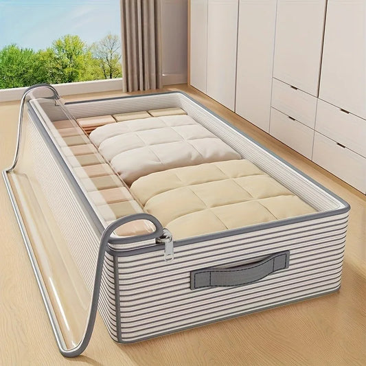 Organizador de Ropa y Mantas Plegable con Ventana Transparente