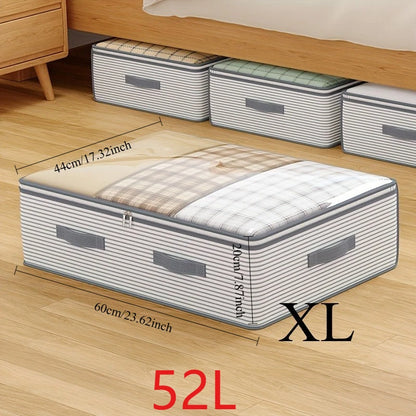 Organizador de Ropa y Mantas Plegable con Ventana Transparente