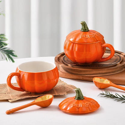 Set Taza de Cerámica Calabaza