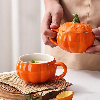 Set Taza de Cerámica Calabaza