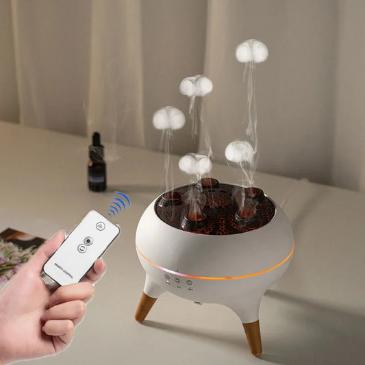 Difusor de Aroma Ultrasónico con Efecto Medusa LED
