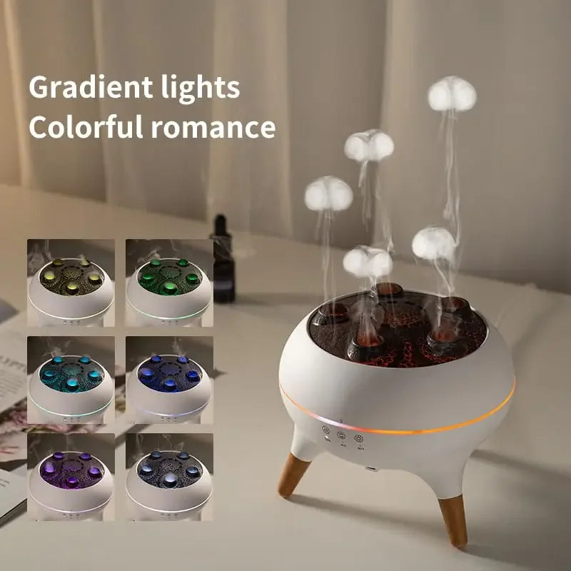 Difusor de Aroma Ultrasónico con Efecto Medusa LED